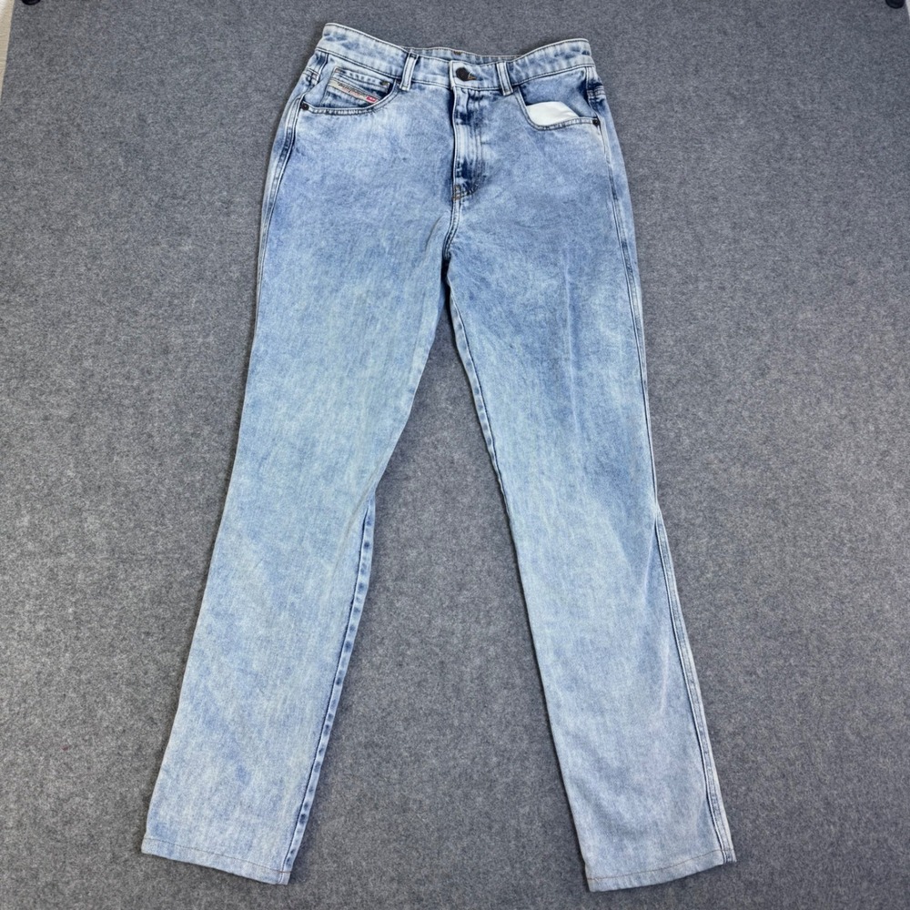 Diesel 1994 Straight Leg Jeans Womens 29 Light Blue Acid Wash Denim Flaw